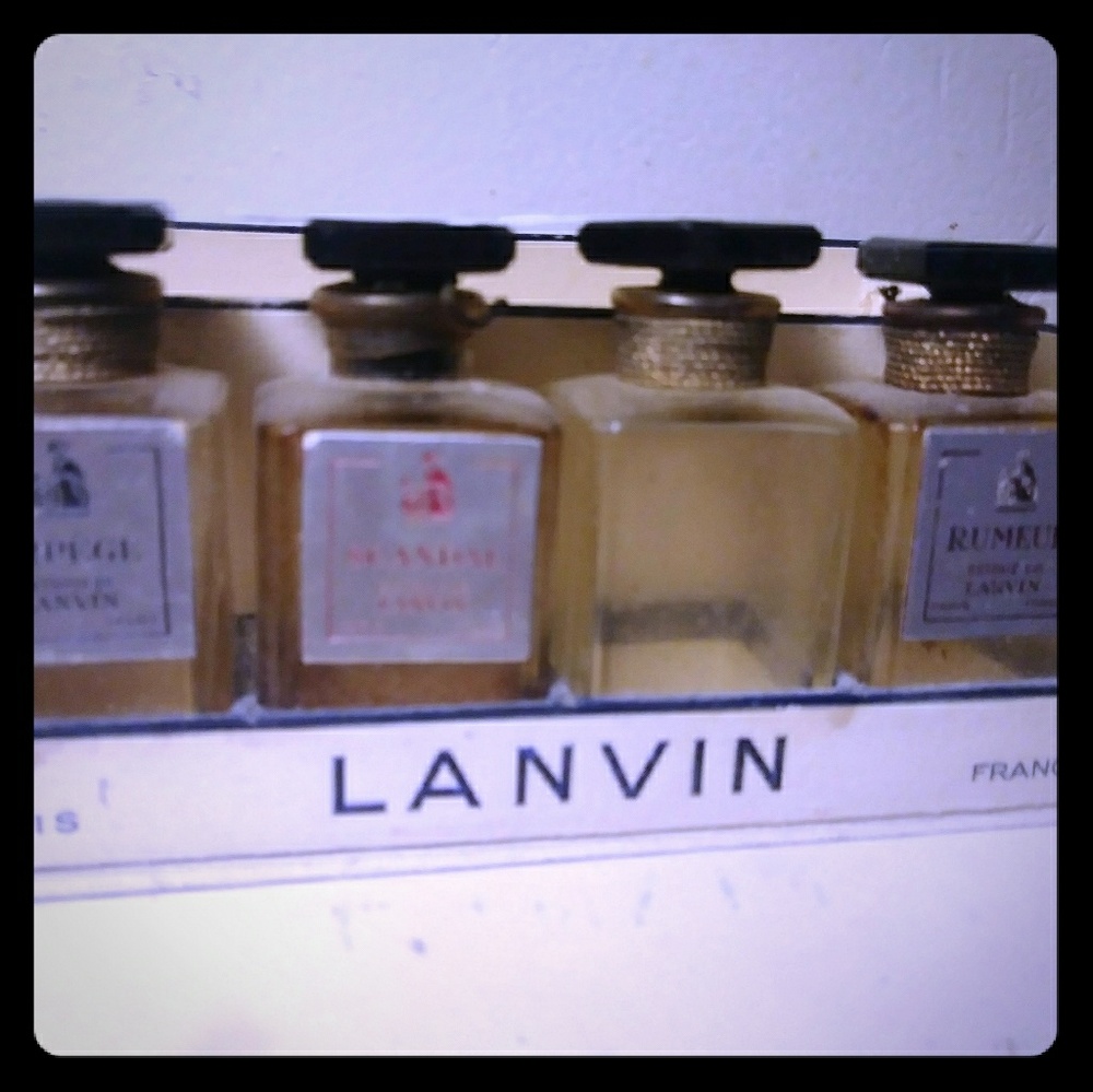 LANVIN PARIS VINTAGE ANTIQUE ART DECO GLAS